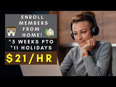 ENROLL MEMBERS FROM HOME | REMOTE WORK FROM HOME JOBS 2025