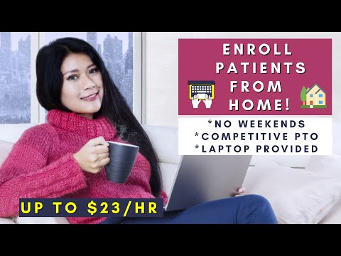 ENROLL PATIENTS FROM HOME | NO WEEKENDS | REMOTE WORK FROM HOME JOBS 2025