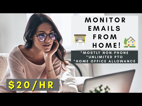MONITOR EMAILS FROM HOME | MOSTLY NON-PHONE | REMOTE WORK FROM HOME JOBS 2025