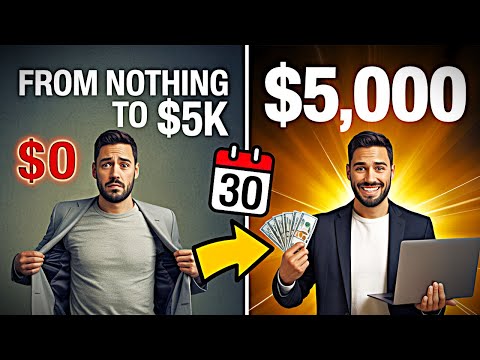 How I Turned $0 Into $5,000 In 30 Days Challenge (No Excuses)