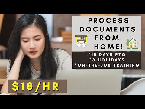 PROCESS DOCUMENTS FROM HOME | REMOTE WORK FROM HOME JOBS 2025