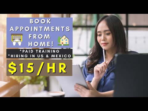 BOOK APPOINTMENTS FROM HOME | PAID TRAINING| REMOTE WORK FROM HOME JOBS 2025
