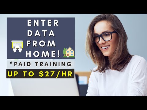 ENTER DATA FROM HOME | PAID TRAINING | REMOTE WORK FROM HOME JOBS 2025