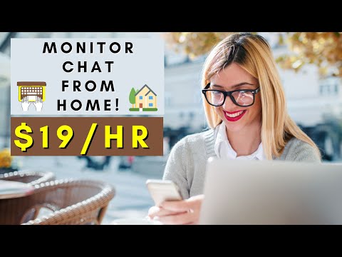 MONITOR CHAT FROM HOME | REMOTE WORK FROM HOME JOBS 2025