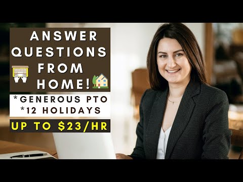 ANSWER QUESTIONS FROM HOME | REMOTE WORK FROM HOME JOBS 2025