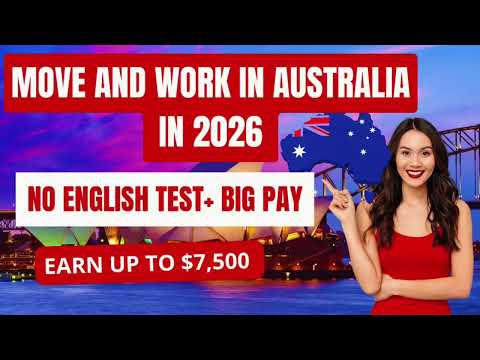 Work In Australia 2026 Regional Work Visa – No IELTS | Earn $7,500 Monthly & Get PR