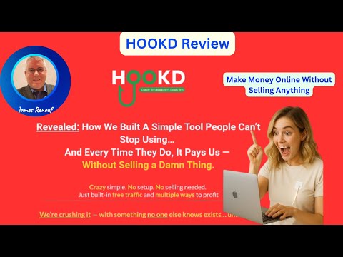 HOOKD Video+Review: Make Money Online Without Selling Anything