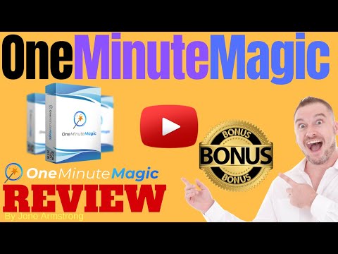One Minute Magic Review⚠️ WARNING ⚠️ DON'T GET One Minute Magic WITHOUT MY 👷 CUSTOM 👷 BONUSES!!