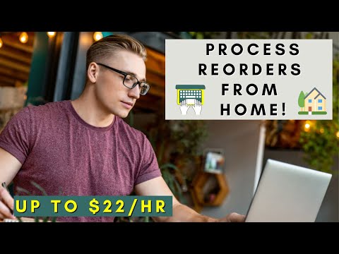 PROCESS REORDERS FROM HOME | REMOTE WORK FROM HOME JOBS 2025