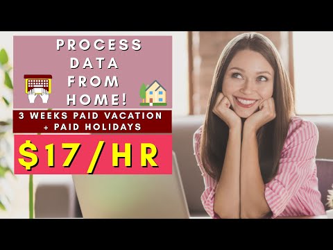 PROCESS DATA FROM HOME | REMOTE WORK FROM HOME JOBS 2025