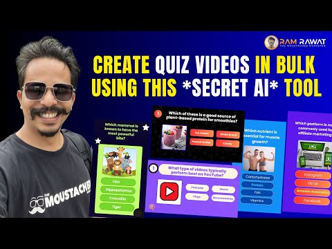Create Quiz Videos In Bulk Using My *SECRET AI* Tool