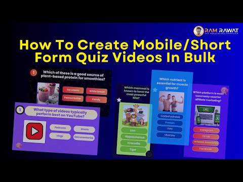 How to Create Mobile/Short Form Quiz Videos