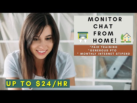 MONITOR CHAT FROM HOME | PAID TRAINING | REMOTE WORK FROM HOME JOBS 2025