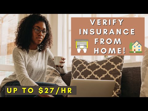 VERIFY INSURANCE FROM HOME | REMOTE WORK FROM HOME JOBS 2025