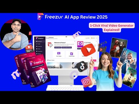Freezur AI App Demo Video+Review 2025: 1-Click Viral Video Generator Explained!