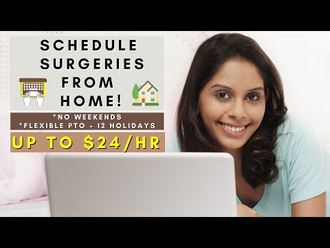 SCHEDULE SURGERIES FROM HOME | NO WEEKENDS | REMOTE WORK FROM HOME JOBS 2025