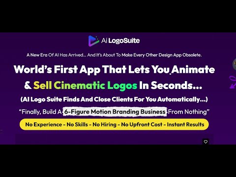 Ai logo suite overview: The World’s First AI Tool That Creates and Sells Cinematic Logos for You