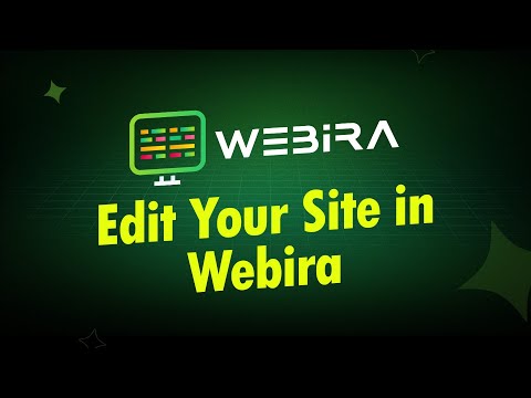 How to edit your website in Webira using AI