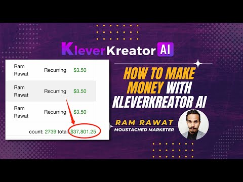 How To Make Money With My Latest Software "KleverKreator AI" App