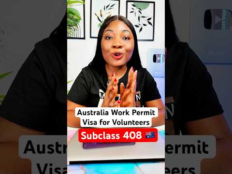Australia work permit Visa subclass 408 explained 🇦🇺