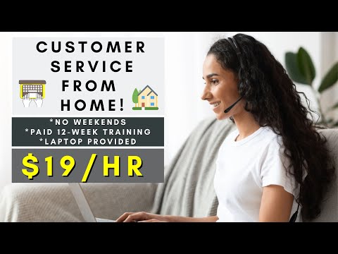 CUSTOMER SERVICE FROM HOME | NO WEEKENDS | PAID TRAINING | REMOTE WORK FROM HOME JOBS 2025