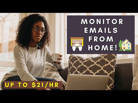 MONITOR EMAILS FROM HOME | REMOTE WORK FROM HOME JOBS 2025