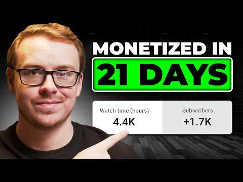 Monetized A YouTube Channel In ONLY 21 Days