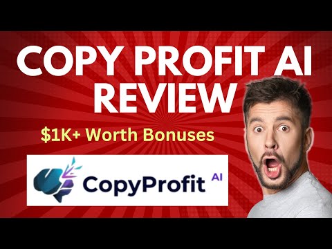 Copy Profit AI Review | Quick DEMO, $1K+ Worth Premium Bonus