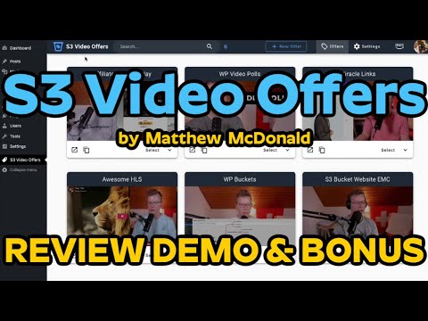 S3 Video Offers Review Demo Bonus – Create High Converting Video Offers Websites