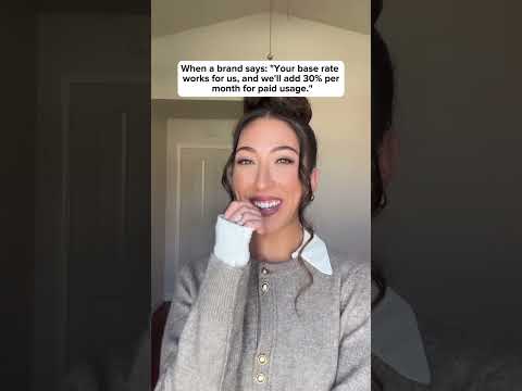 🚨Did you know you should be charging separately for usage rights when working with brands?