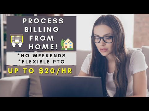 PROCESS BILLING FROM HOME | NO WEEKENDS | REMOTE WORK FROM HOME JOBS 2025