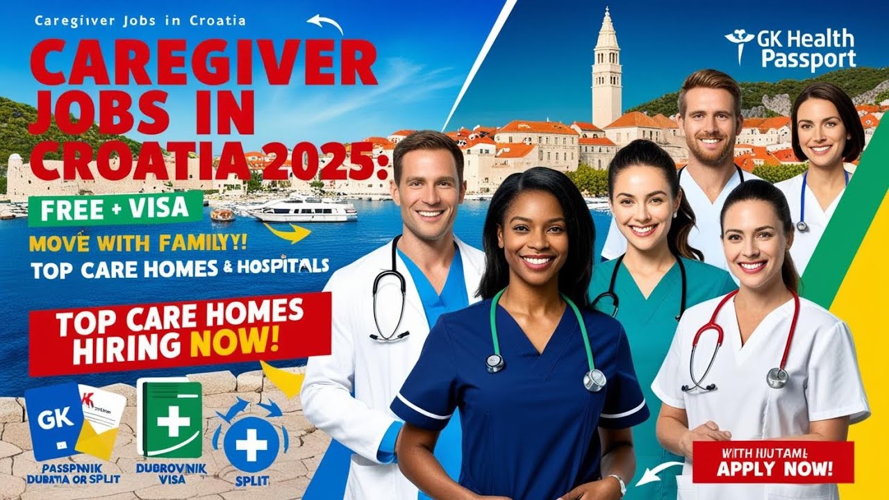 CaregiverJobs in Croatia 2025 | Free Visa Sponsorship | Top Care Homes Hiring Now | Move with Family