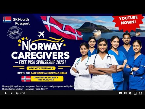Caregiver Jobs in Norway 🇳🇴 2025 | Free Visa Sponsorship | Top Care Homes & Hospitals Hiring Now