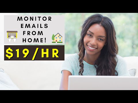 MONITOR EMAILS FROM HOME | REMOTE WORK FROM HOME JOBS 2025