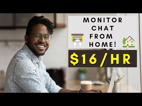 MONITOR CHAT FROM HOME | REMOTE WORK FROM HOME JOBS 2025