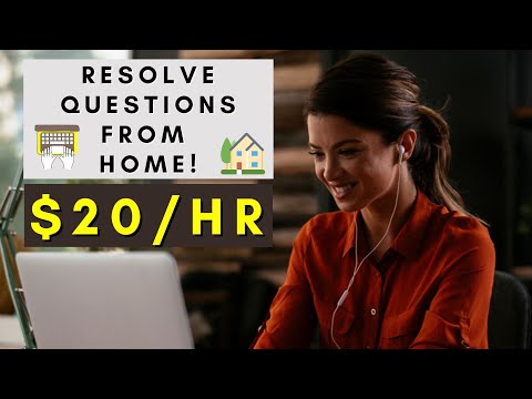 RESOLVE QUESTIONS FROM HOME | PART-TIME | REMOTE WORK FROM HOME JOBS 2025