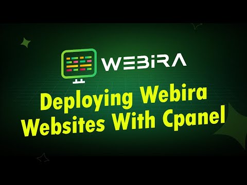Deploying Webira Websites With Cpanel