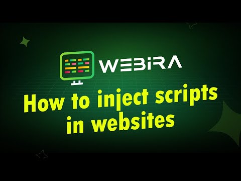 How to inject scripts in websites