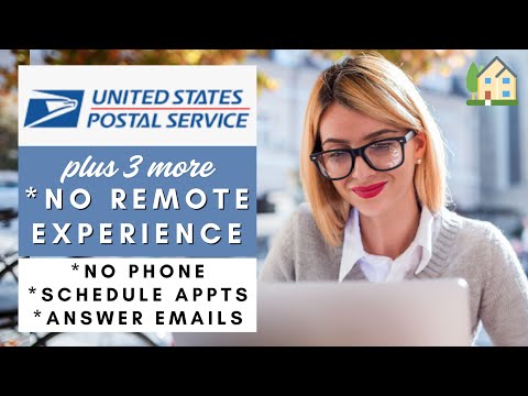 USPS is Hiring Remote + NO Remote Experience + No Phone Work From Home Jobs 2025/2026