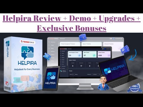 Helpira Review + Demo + OTOs (Upgrades) + Bonuses | AI-Powered Smart Helpdesk Software