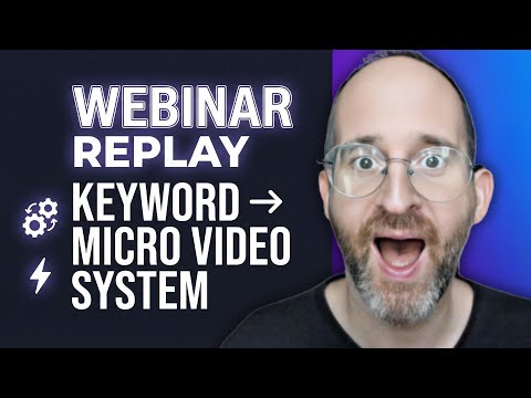 ContentReelAI26 Webinar Replay – Turn Keywords Into Micro Videos