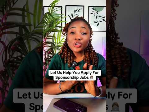 Job Application Strategies For Sponsorship Pathways 🌍