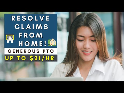 RESOLVE CLAIMS FROM HOME | REMOTE WORK FROM HOME JOBS 2025