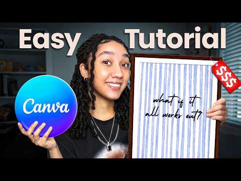 How I Make Printable Art with Canva to Sell on Etsy | Digital Product Tutorial