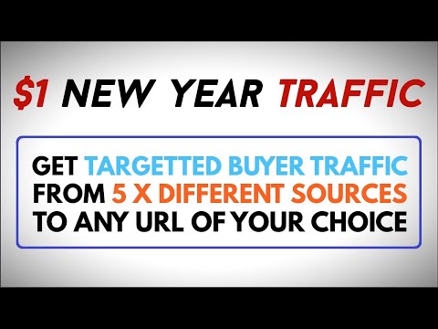 One Dollar New Year Traffic – Daily Traffic To Any URL From 5 Rotators For Just $1