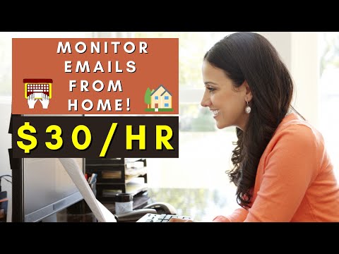 MONITOR EMAILS FROM HOME | REMOTE WORK FROM HOME JOBS 2025