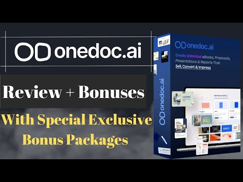 OneDoc AI Review + Bundle + Demo + OTOs (Upgrades) + Bonuses | OneDocAI Review