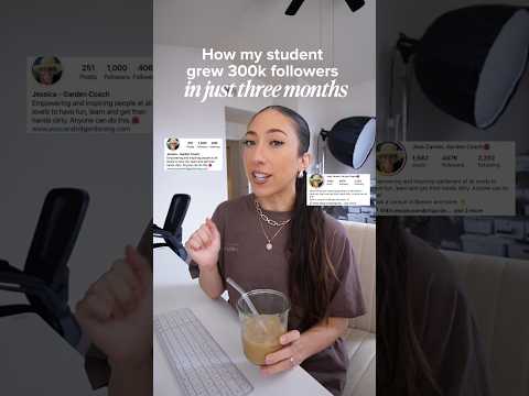 How my student grew over 300k followers in 3 months 🧡