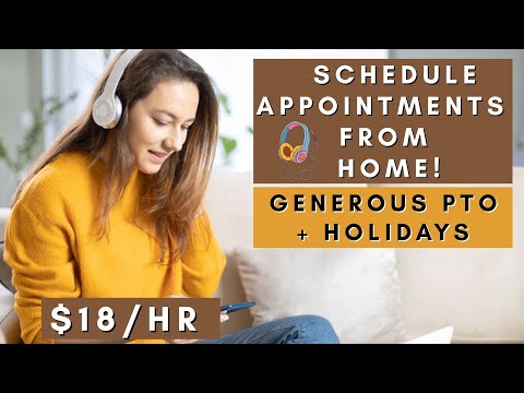 Schedule Appointments From Home | Remote Work From Home Jobs 2026