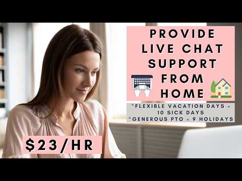 Provide Live Chat Support From Home | Remote Work From Home Jobs 2026